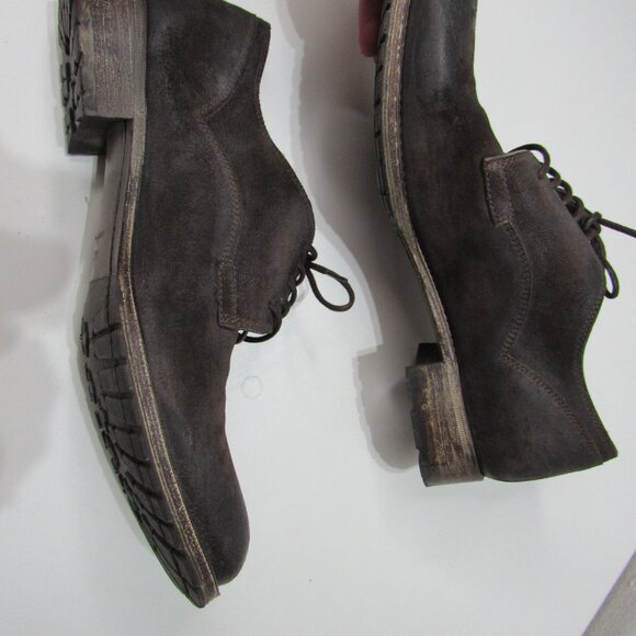 n.d.c. Oxford Womens Size 8 Made by hand Brown Leather Lace Up Shoes 38.5 Boho - Picture 6 of 9